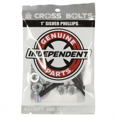 Independent Cross Bolts 1" Silver Phillips