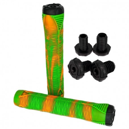 Blunt Hand Grips V2 Green/Orange Puños