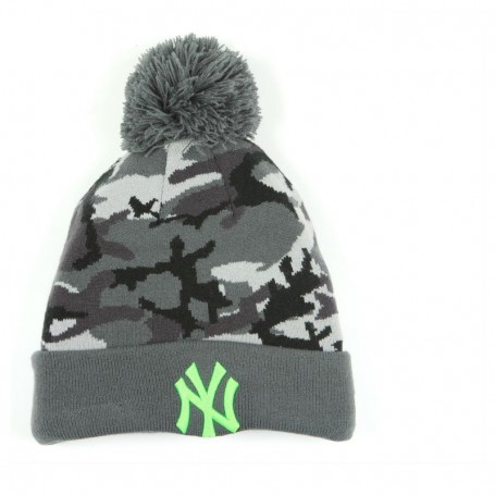 New Era Mens Camo Crown Cuff Knit New York Yankees