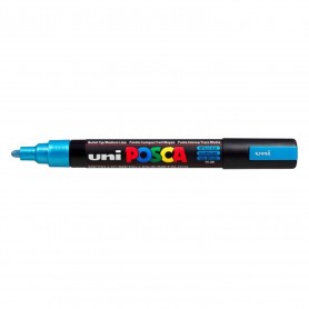 Rotulador Uni Posca Pc-5M Azul Metalizado