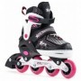 Sfr Pulsar Adjustable Childrens inline skates Black-White-Pink Patines en linea