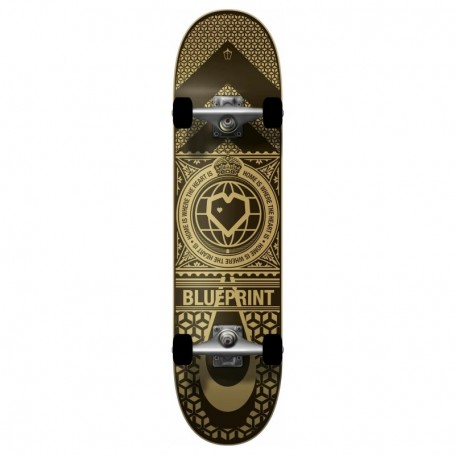 Blueprint Home Heart 8.125" Complete Skateboard