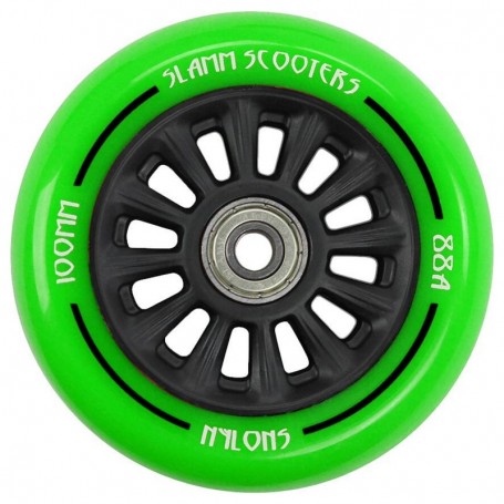 Slamm 100Mm Ny-Core Wheels Green