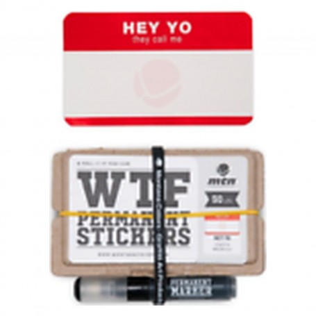 Mtn Wtf Set Stickers Hey Yo 50 Units & Marker