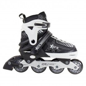 Patines Sfr Pulsar Ajustable Childrens inline skates Black-White-Silver Patines en linea