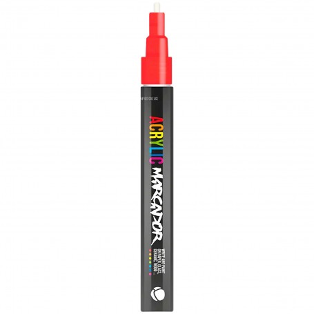 Mtn Marker Acrilico 1Mm Rojo