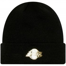 Gorro New Era Metallic Badge Cuff Beanie Los Angeles Lakers