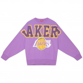 Sudadera Mitchell & Ness Women´S Logo Lt Fleece Los Angeles Lakers