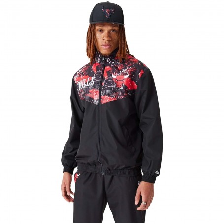 Chaqueta New Era Aop Panel Track Jacket Chibul Chicago Bulls