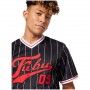 Camiseta Fubu Varsity Pinstriped Mesh