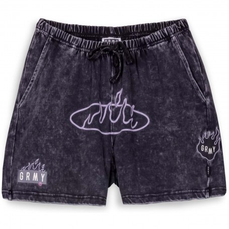 Pantalon Corto Grimey Cloven Tongues Stone Washed Sweatshorts