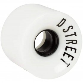 D-Street Wheels 59 Cent 78A (4Pack)White Rueda Cruiser