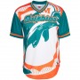 Camiseta Mitchell & Ness Nfl Jumbotron 3,0 Mesh V-Neck Miami Dolphins