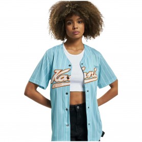 Camisa Karl Kani Varsity Pinstripe Baseball Shirt