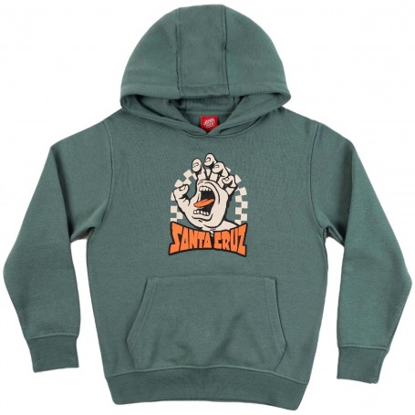 Sudadera Santa Cruz Youth Hood Check Gateway Hand Front