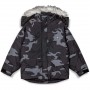 Abrigo Grimey All Over Print Tusker Temple Puffer Parka