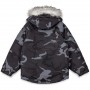 Abrigo Grimey All Over Print Tusker Temple Puffer Parka