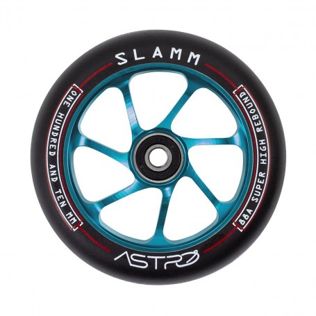 Slamm  Astro 110Mm Alloy Core Wheels Blue