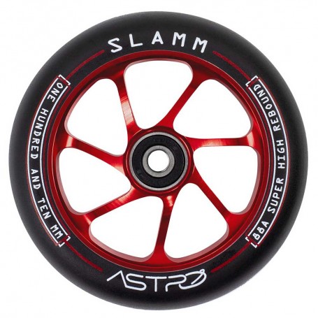 Slamm  Astro 110Mm Alloy Core Wheels Red