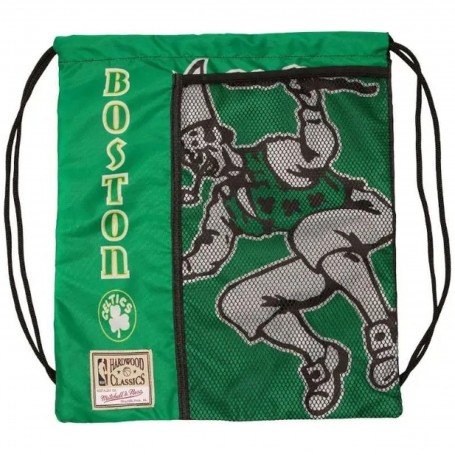 Mochila Mitchell & Ness Nba Team Logo Cinch Bag Boston Celtics