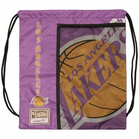 Mochila Mitchell & Ness Nba Team Logo Cinch Bag Los Angeles Lakers
