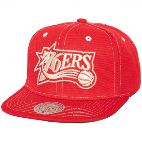 Gorra Mitchell & Ness Nba Contrast Natural Snapback Philadelphia 76Ers