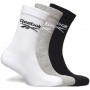 Calcetines Reebok Core Crew 3Pp Socks White Grey Black