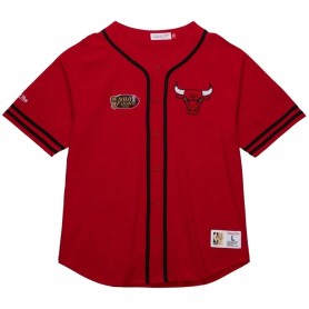 Camisa Mitchell & Ness Fashio Cotton Button Front Chciago Bulls