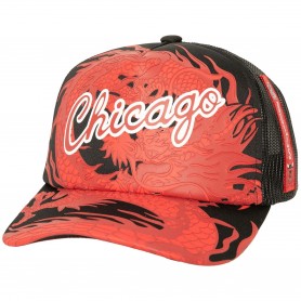 Gorra Mitchell & Ness Nba Asian Heritage 6.0 Trucker Hwc Chicago Bulls