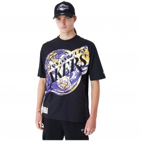 Camiseta New Era Nba Aop Infill Os Tee Los Angeles Lakers