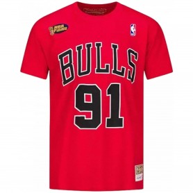 Camiseta Mitchell & Ness Chicago Bulls Dennis Rodmann Name & Number Tee