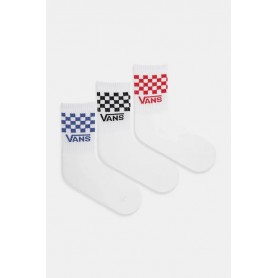Calcetines Niños Vans Classic Check Crew 3Pack White