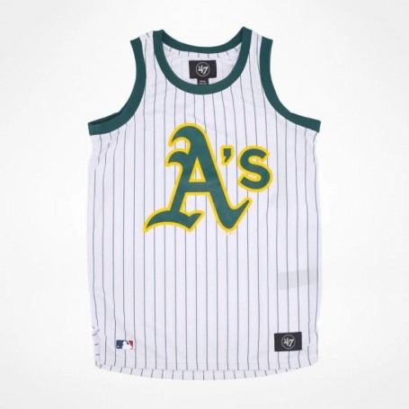 Camiseta 47 Brand Pinstriped Grafton Oakland Athletics Tank Men