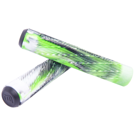 Longway Twisted Grips Black-White-Green Puños Scooter