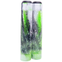 Longway Twisted Grips Black-White-Green Puños Scooter