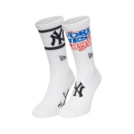 Calcetines New Era MLB Ws Crew Socks 2Pk New York Yankees
