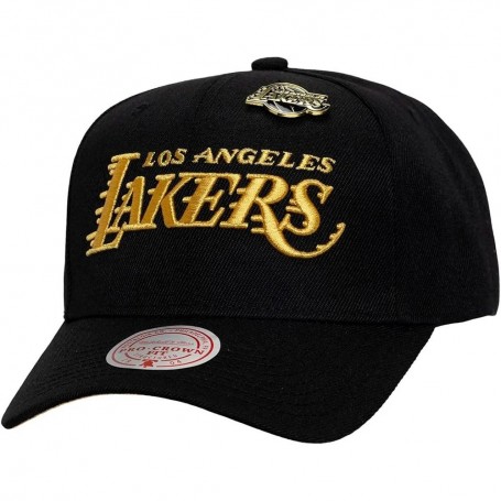 Gorra Mitchell & Ness NBA Pinned Gold Pro Snapback Los Angeles Lakers