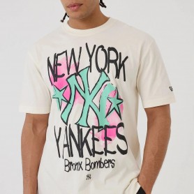 Camiseta New Era M Lifgra SS Tee 3127 New York Yankees