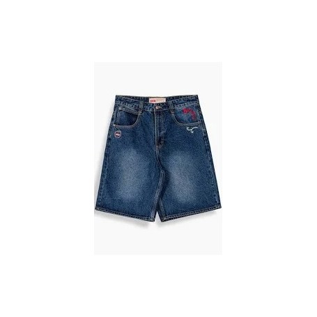 Pantalon Grimey Doppin Science Baggy Denim Shorts