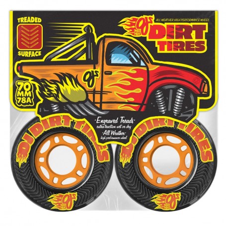 Ruedas Ojs 70MM Dirt Tires Thunder Juice Black Skate Wheels