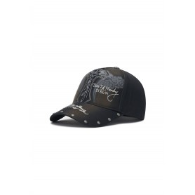 Gorra Ed Hardy Unisex Storming Rose Washewd 5 Panel Trucker Cap