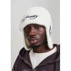Gorro Ed Hardy Unisex Flaming Skill Knitted Trapper Hat