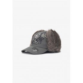 Gorra Ed Hardy Unisex Crawling Dragon Trapper 5 Pane Trucker Capo