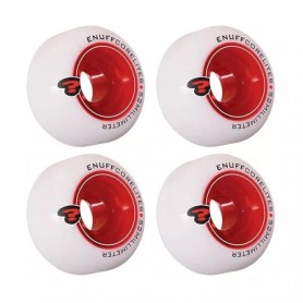 Ruedas Enuff Corelites White/Red 52mm