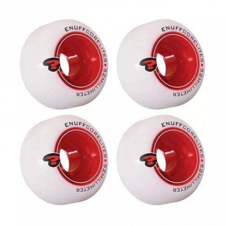 Ruedas Enuff Corelites White/Red 52mm