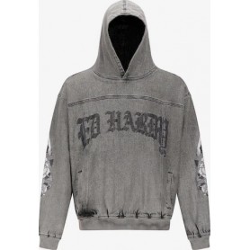 Sudadera Ed Hardy Mens Eagle Drag Rose Denim Hoodie