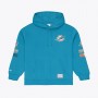 Sudadera Mitchell & Ness NFL Triple Check Fleece Hoodie Miami Dolphins