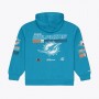 Sudadera Mitchell & Ness NFL Triple Check Fleece Hoodie Miami Dolphins