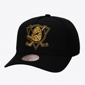 Gorra Mitchell & Ness NHL Black & Gold Pro Snapback Vntg Anaheim Ducks