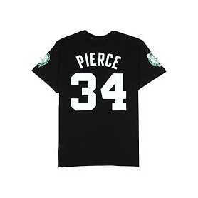 Camiseta Mitchell & Ness Name & Number Player Tee Pierce 34 Boston Celtics